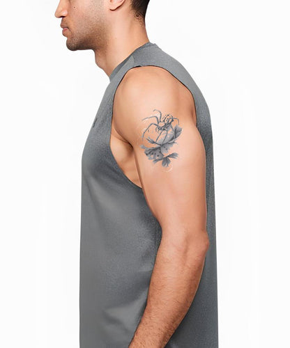 Idée de tatouage Fleur de Pivoine Grise