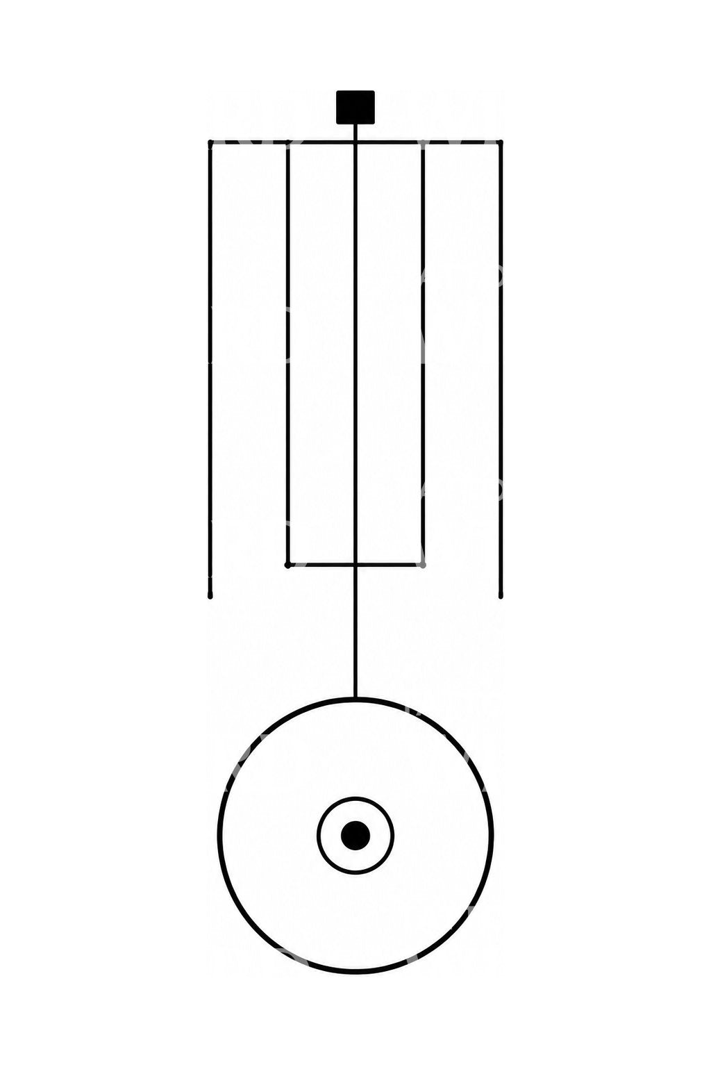 Gridiron Pendulum and Bob Tattoo Design