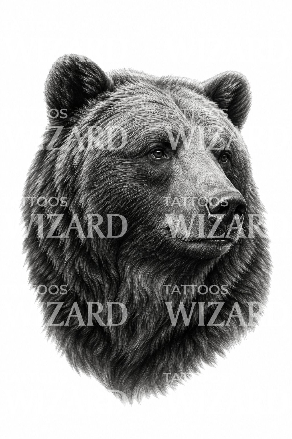 Grizzly Bear Tattoo Design