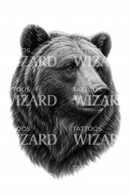 Grizzly Bear Tattoo Design