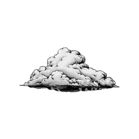 Grounded Cloud in Subtle Realism Tattoo Design