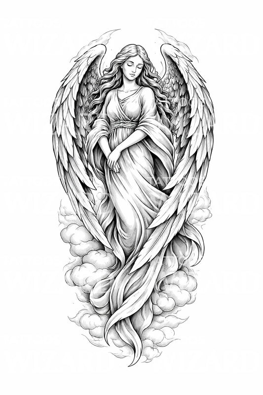 Guardian Angel Tattoo Design