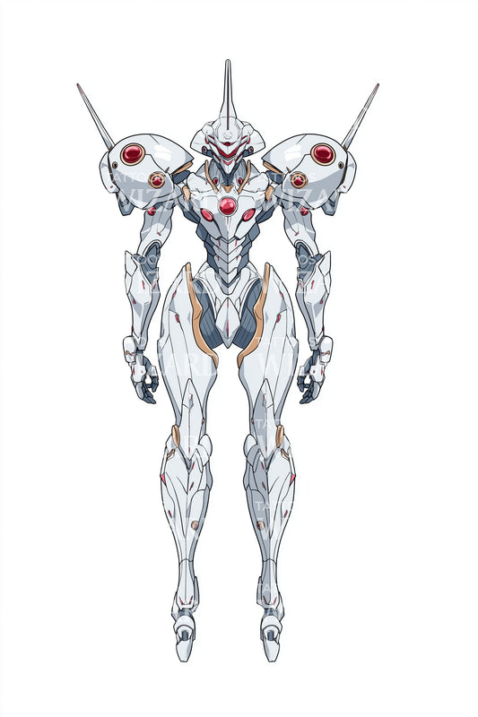 Ilustrace tetování Guardian Mech Exosuit