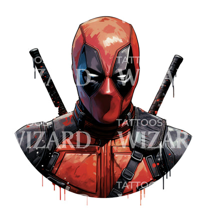Deadpool Marvel Inspired Tattoo Design