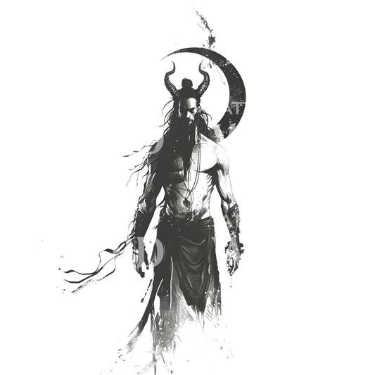 Hades Greek God of the Underworld Tattoo Design