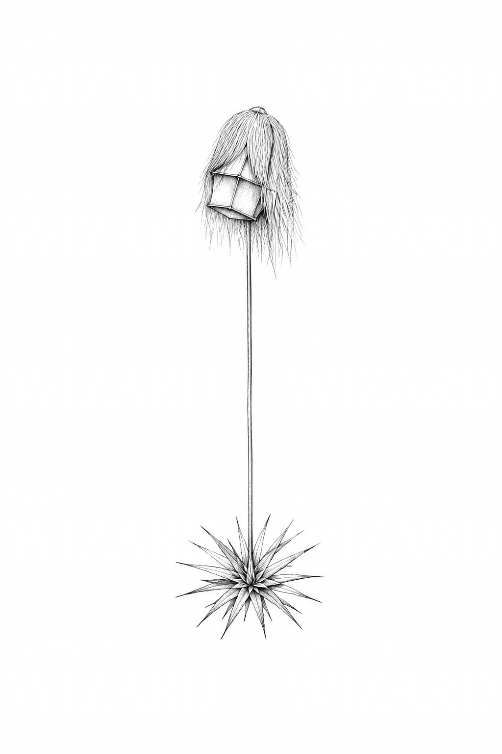 Illustration de tatouage d’une capsule de mousse capillaire