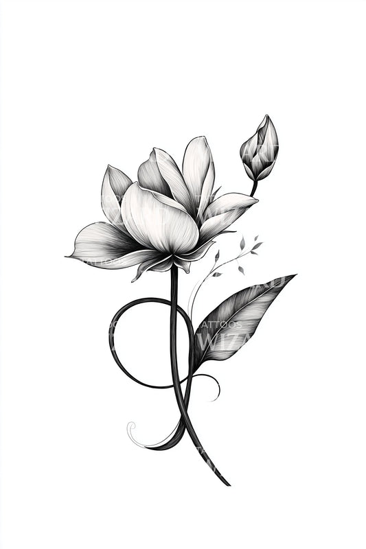 光环花簇纹身插图