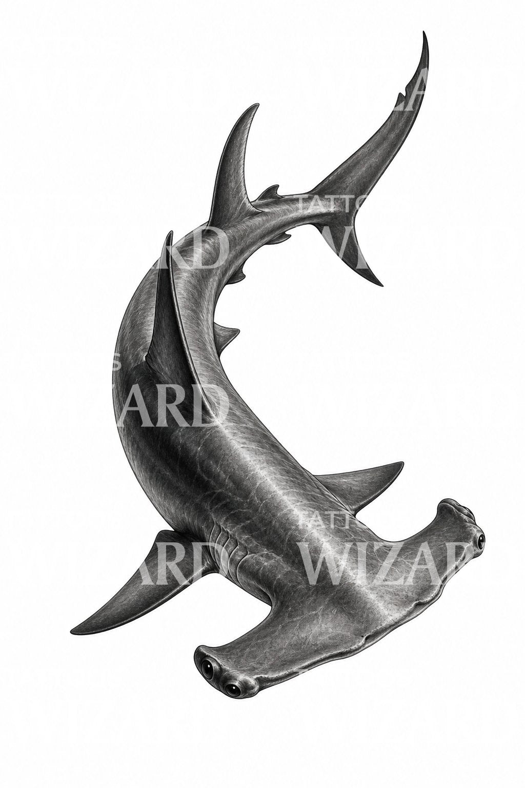 Hammerhead Shark Tattoo Design