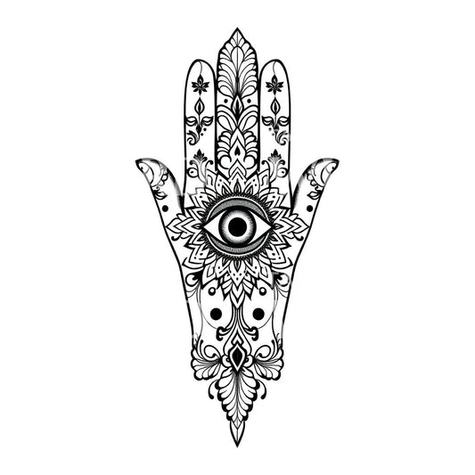 Hamsa Eye Mandala Tattoo Design