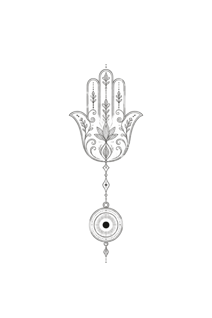 Ide Tato Hamsa dengan Mata Jahat