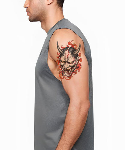 Design tetování masky hannya