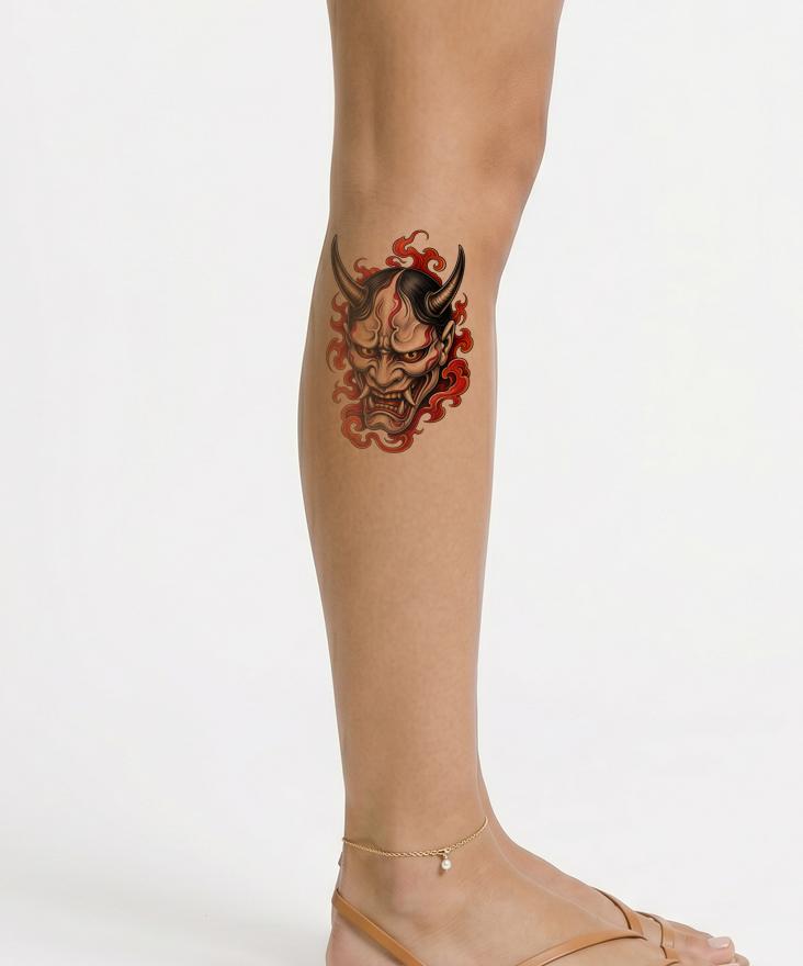 Hannya-Maske Tattoo-Design