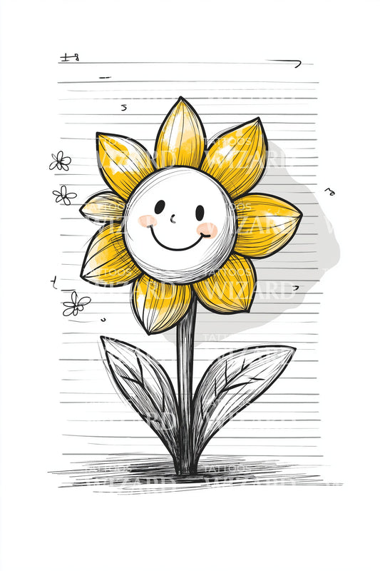 Ideia de Tatuagem Esboço de Narciso Feliz