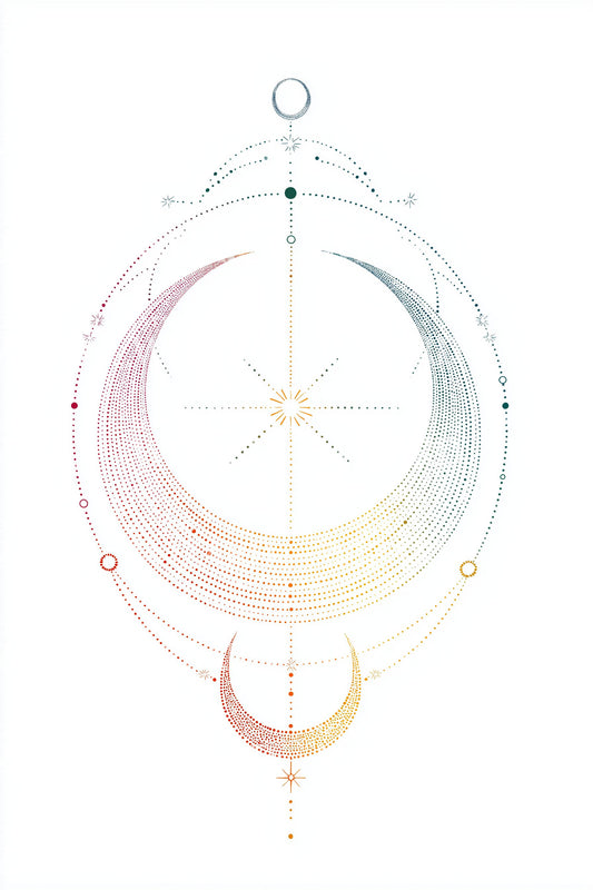 Harmonic Celestial Rings Tattoo Illustration