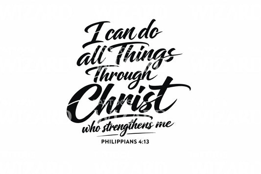 Heavy Christ Lettering Tattoo Design