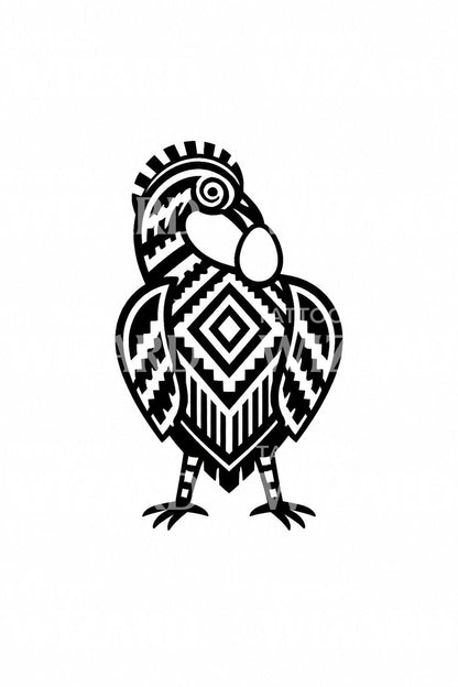 Heritage Bird and Egg Tattoo Design