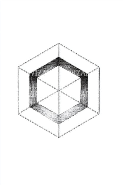 Hexagon Sacred Geometry Tattoo Design