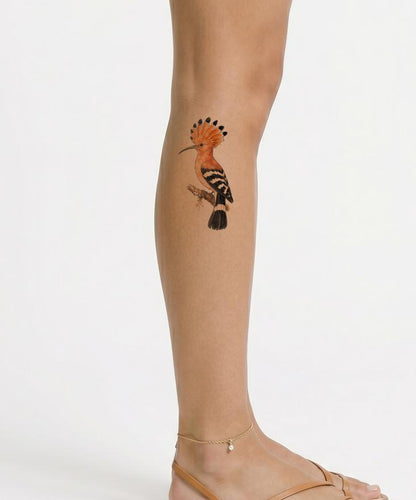 Watercolor Hoopoe Tattoo Design