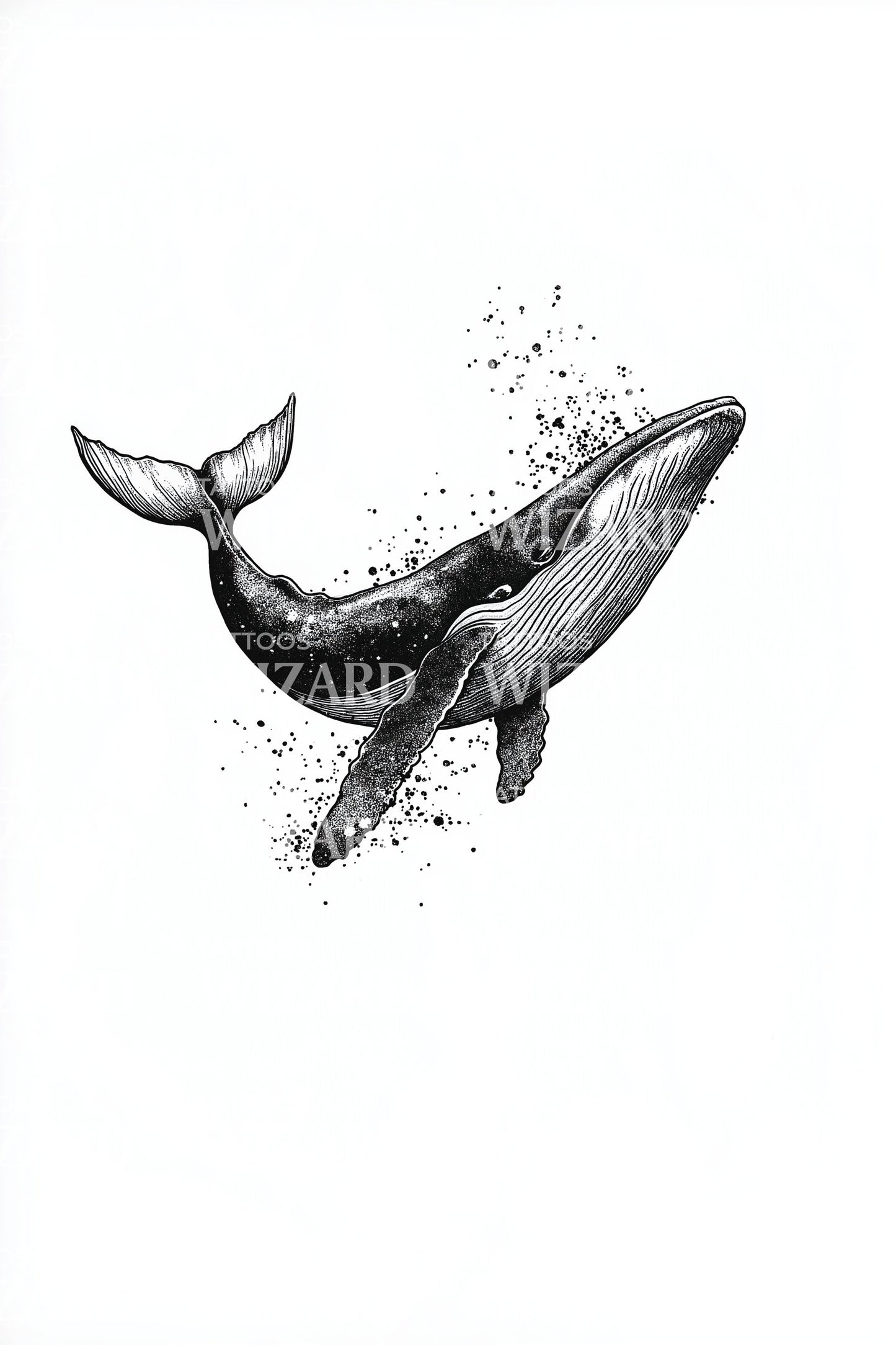 Humpbackvalar Duo Tatuering Design