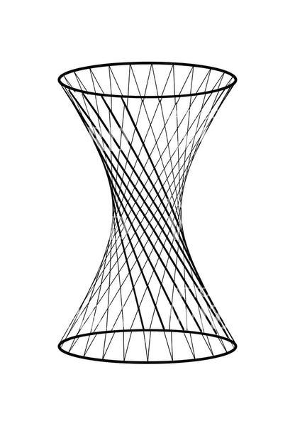 Hyperboloid-tatoveringsdesign i snoreform