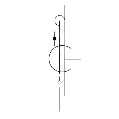 Responsibility Abstract Symbol Tattoo Design