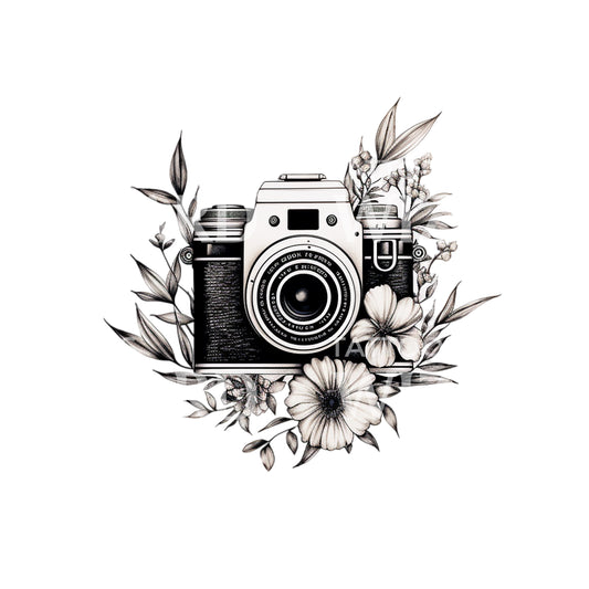 Film Camera Tattoo Design