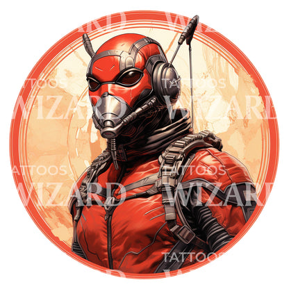 Antman Marvel Inspired Tattoo Design