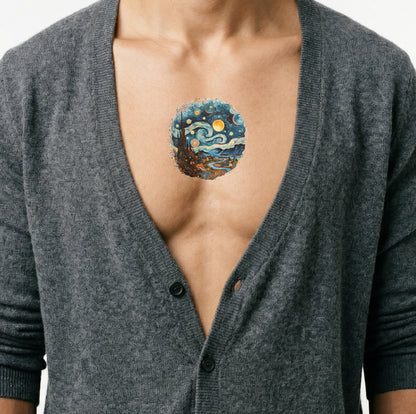 Sternennacht Tattoo von Van Gogh