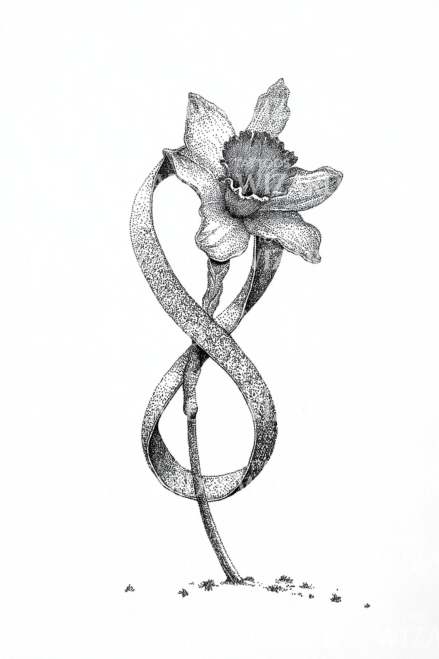 Infinity Bloom Loop Tattoo Design