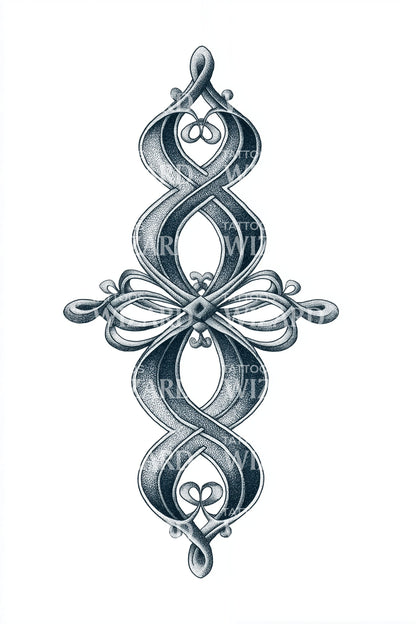 Infinity Ornamental Knot Tattoo Design