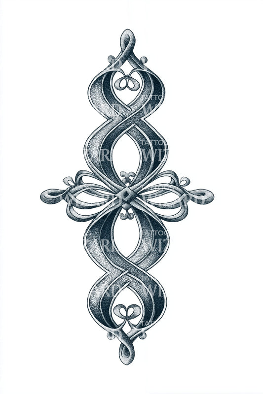 Infinity Ornamental Knot Tattoo Design