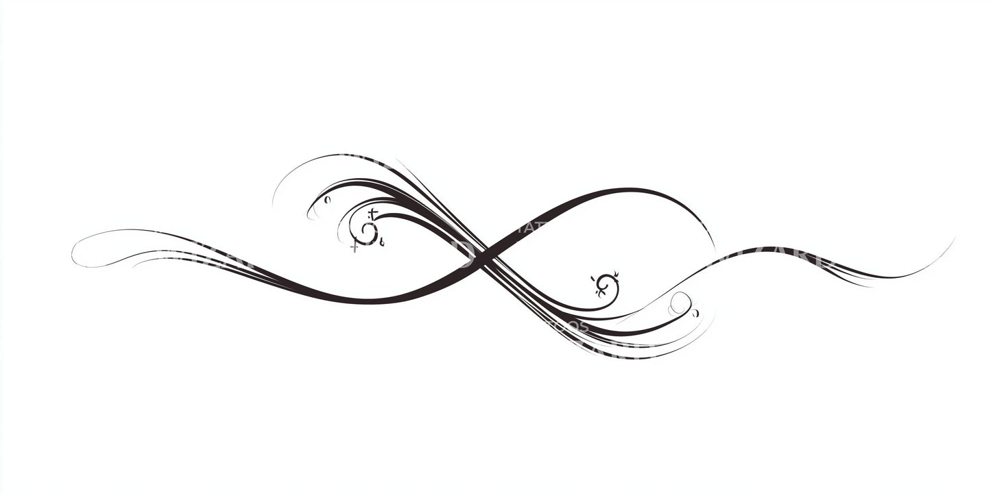 Infinity Swirl Tattoo Illustration