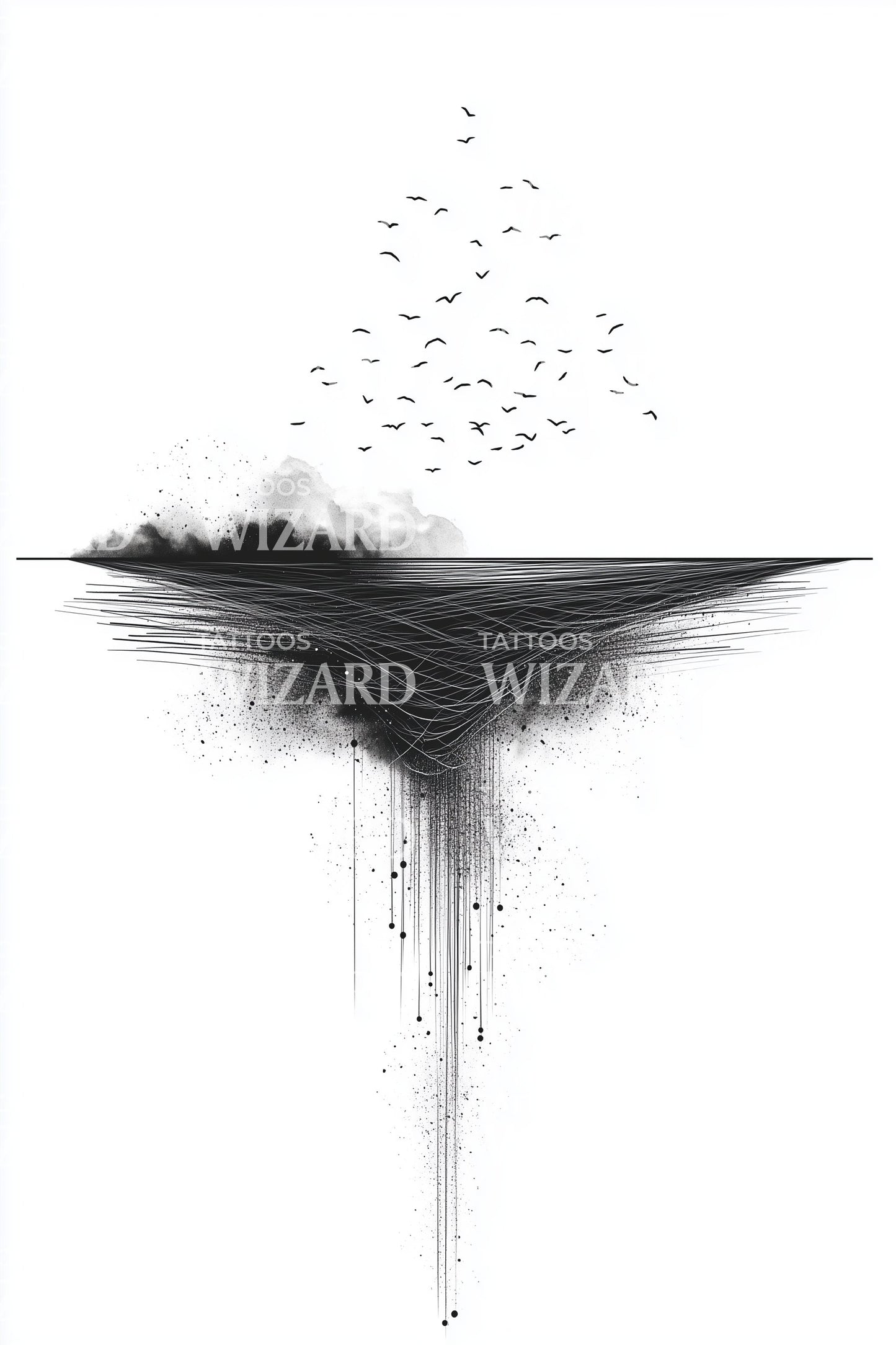 Ink Horizon Abyss Tattoo Design