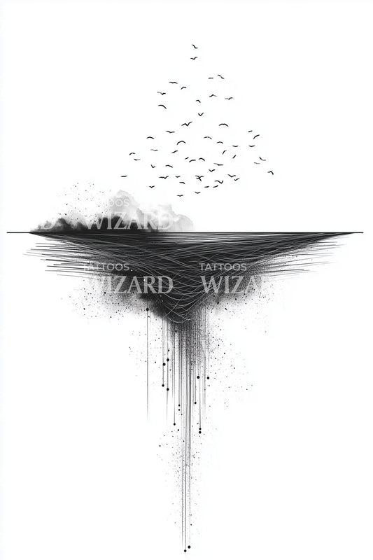 Ink Horizon Abyss Tattoo Design