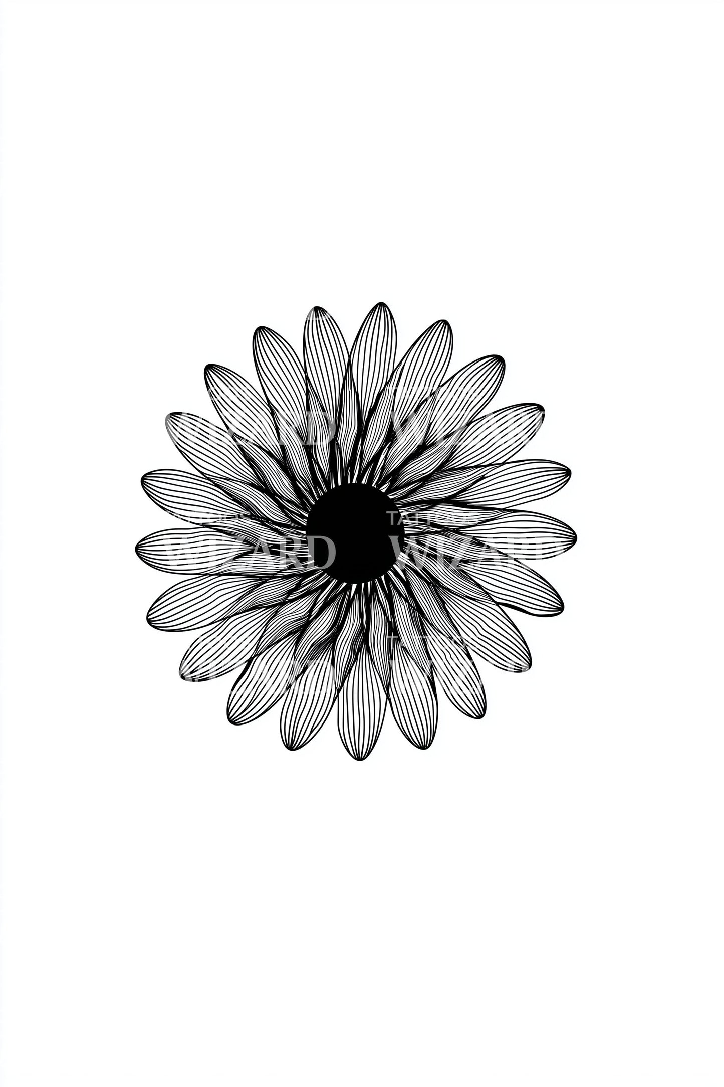 Design Tatuaggio Margherita Spiro Ink