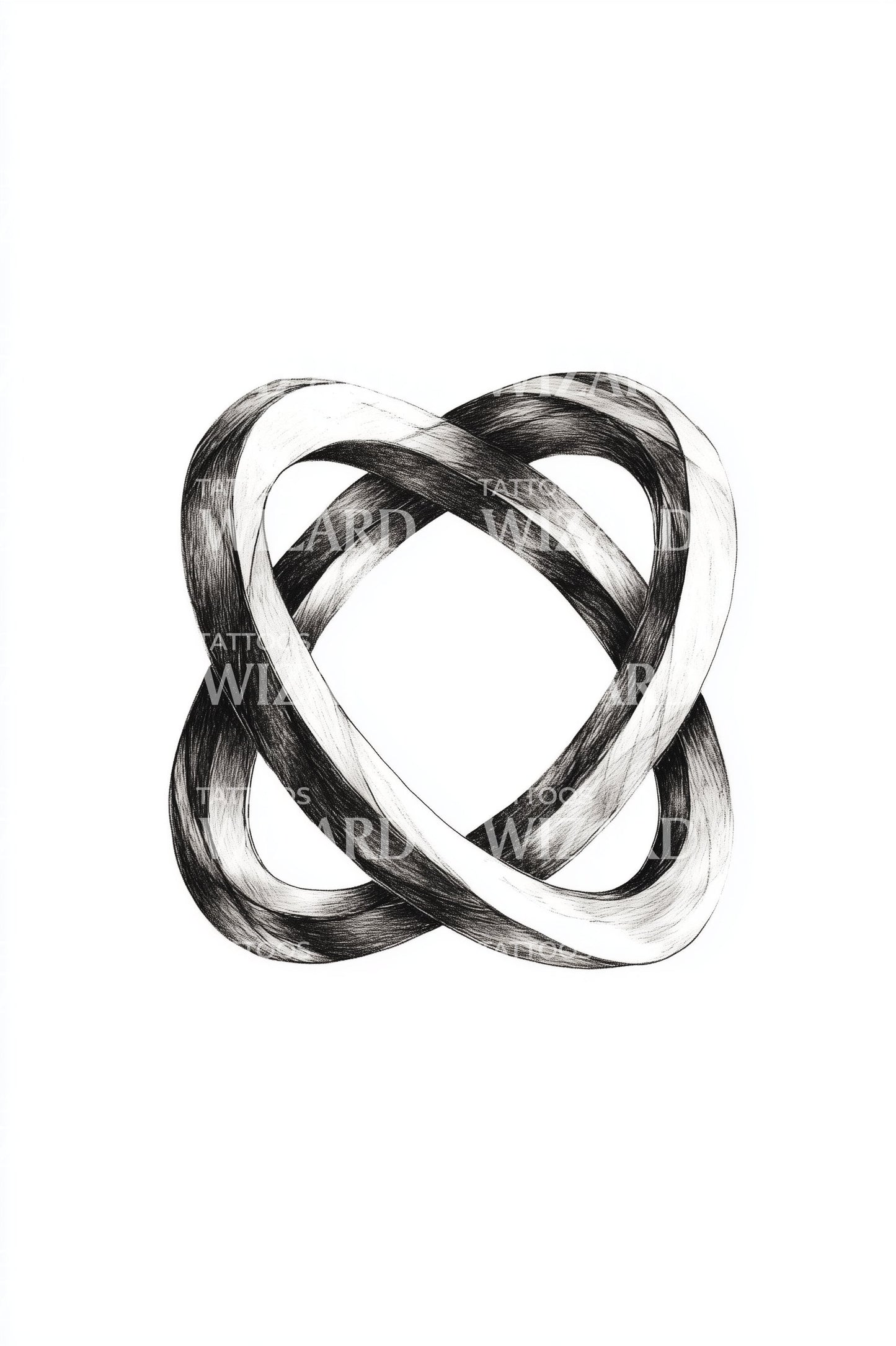 Interlaced Metal Knot Tattoo Idea