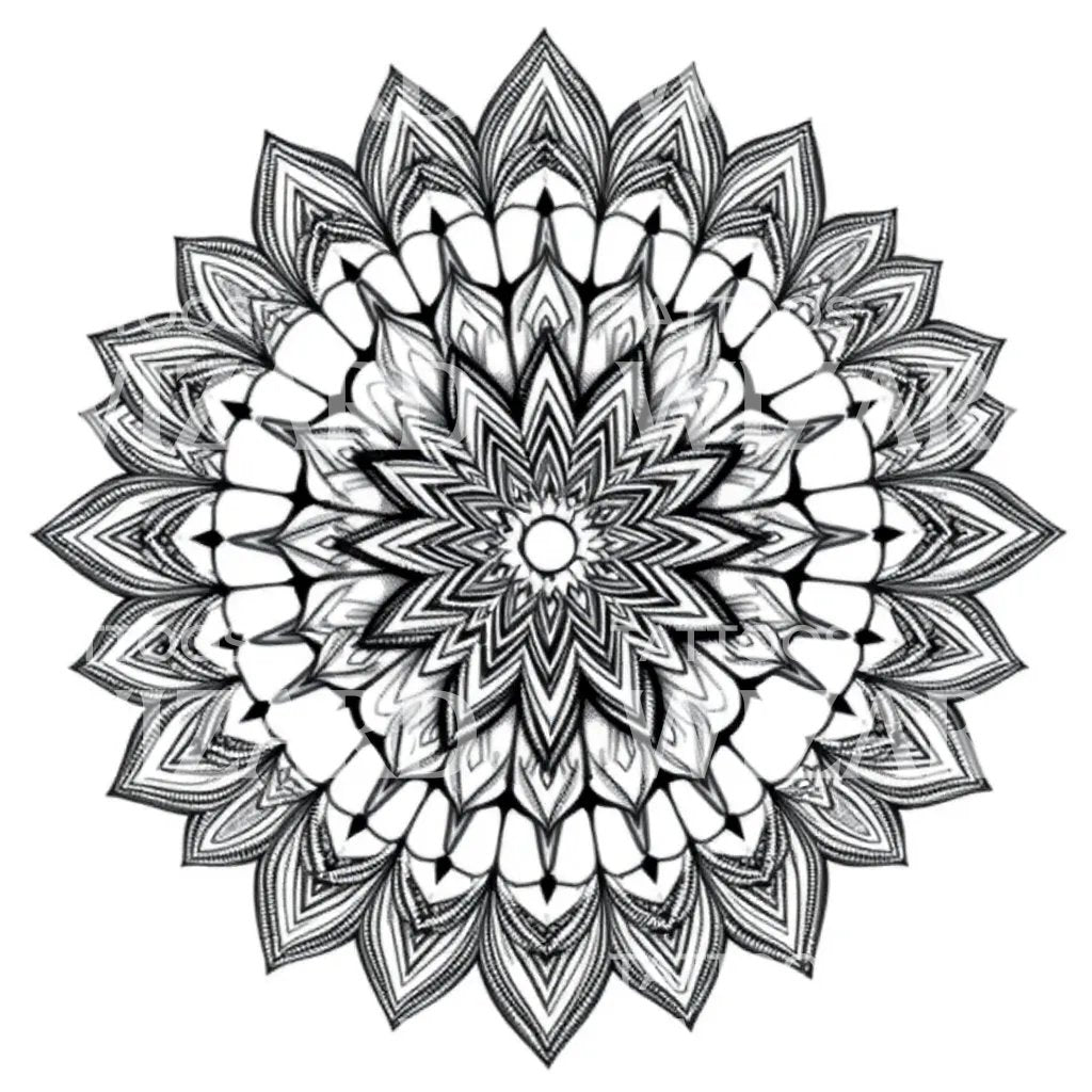 Intricate Mandala Tattoo Design