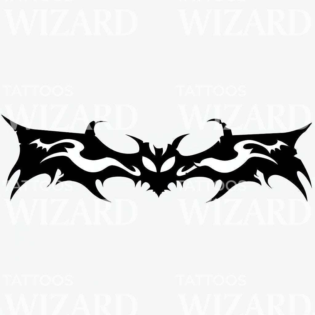 Intricate Tribal Wings in Angular Style Tattoo Illustration – Tattoos ...