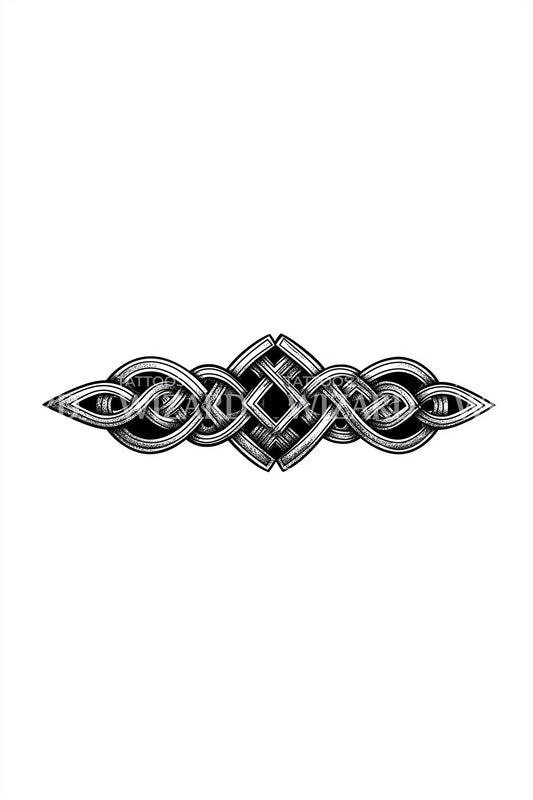 Iron Knotwork Band Tattoo Idea