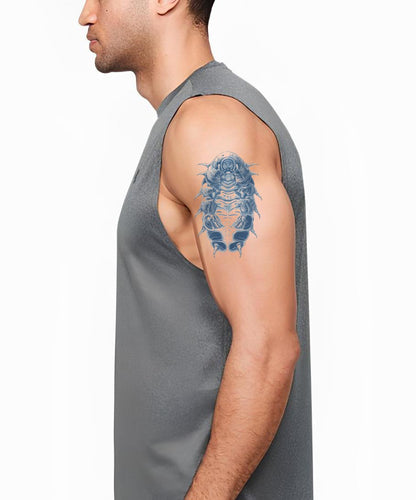 Blue Isopod Specimen Tattoo Illustration