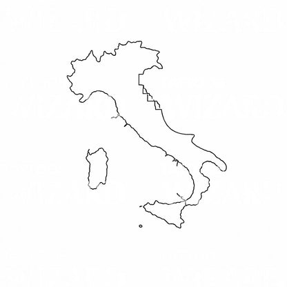Italy Outline Tattoo Design