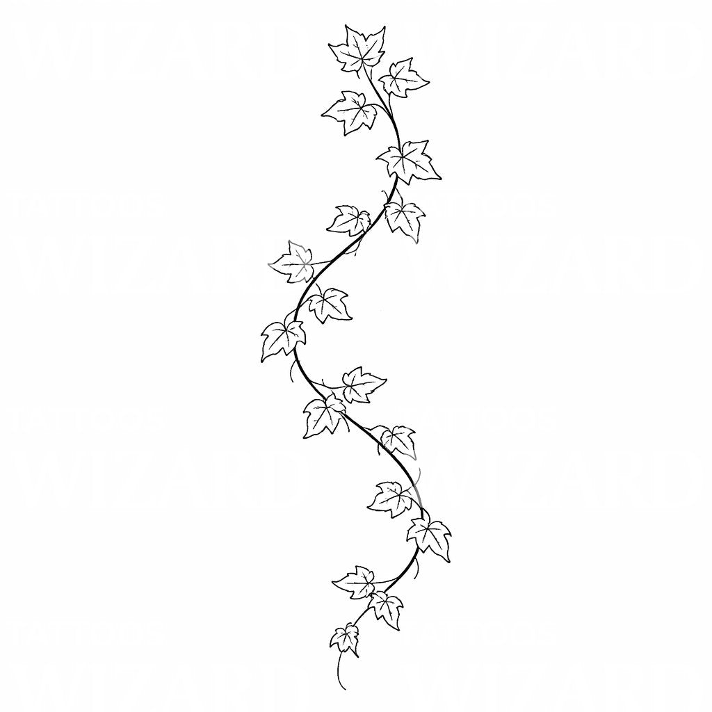 Ivy Vine Sleeve Tattoo Design