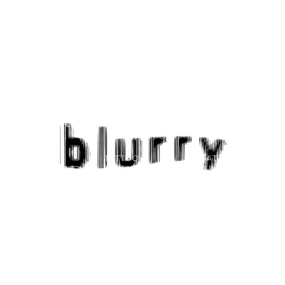 Blurry Lettering Tattoo Design