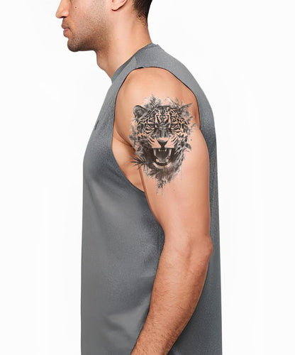 Incredible Jaguar Hunting Tattoo Idea