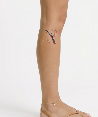 Traditional Japanese Sakura and Bird Tattoo