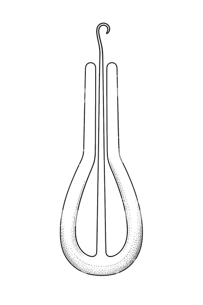 Desain Tato Instrumen Harpa Rahang