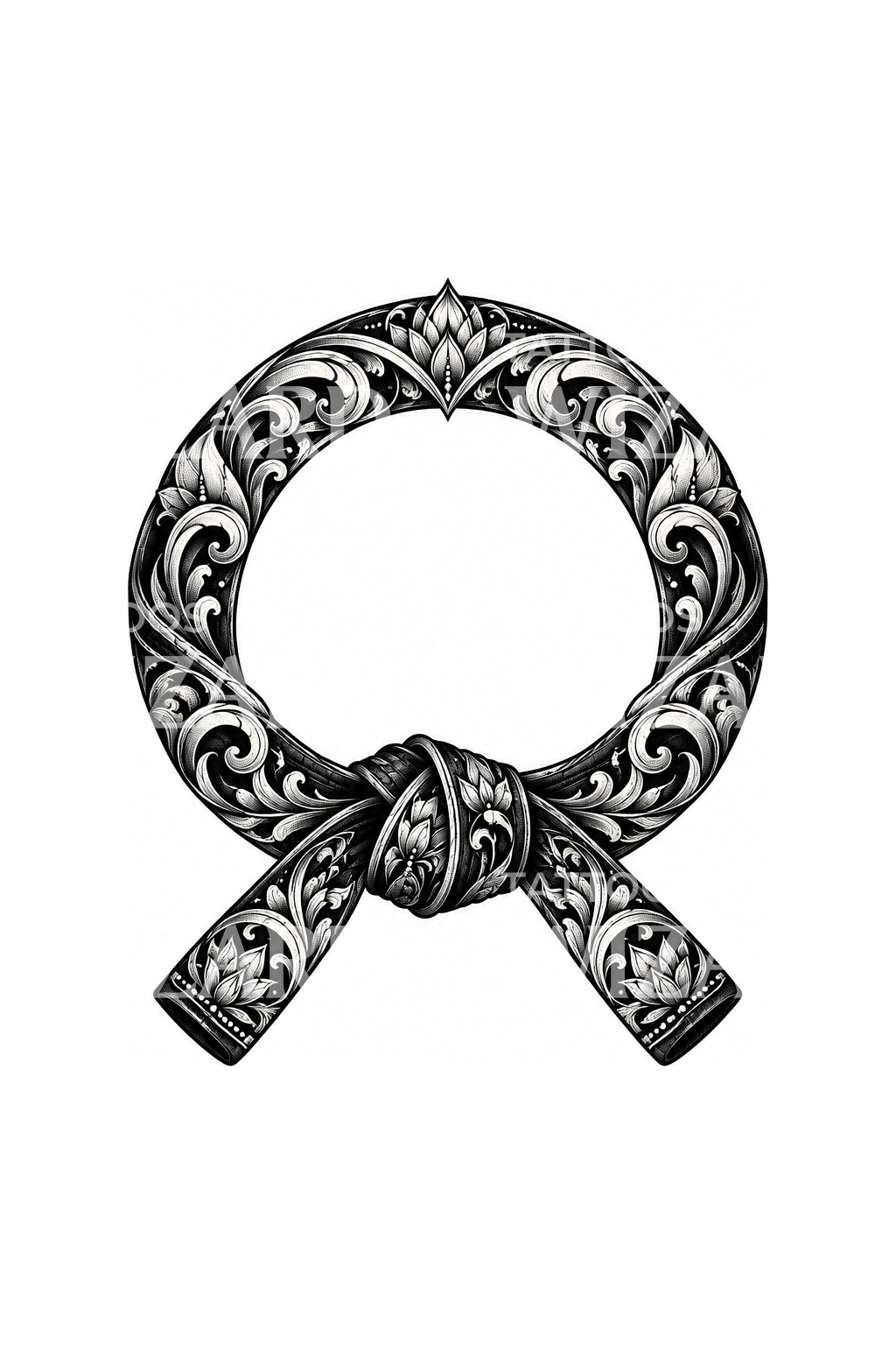 Jiu Jitsu Belt Enso Ornamental Tattoo – Tattoos Wizard Designs