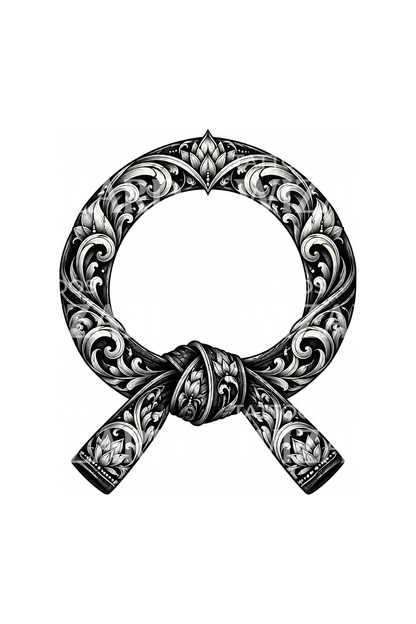 Jiu Jitsu Belt Enso Ornamental Tattoo – Tattoos Wizard Designs
