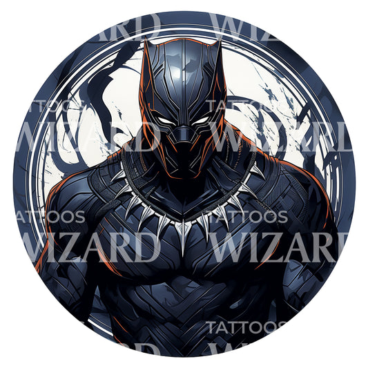 BlackPanther Marvel Inspired Tattoo Design