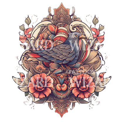 Neotraditional Bird Design